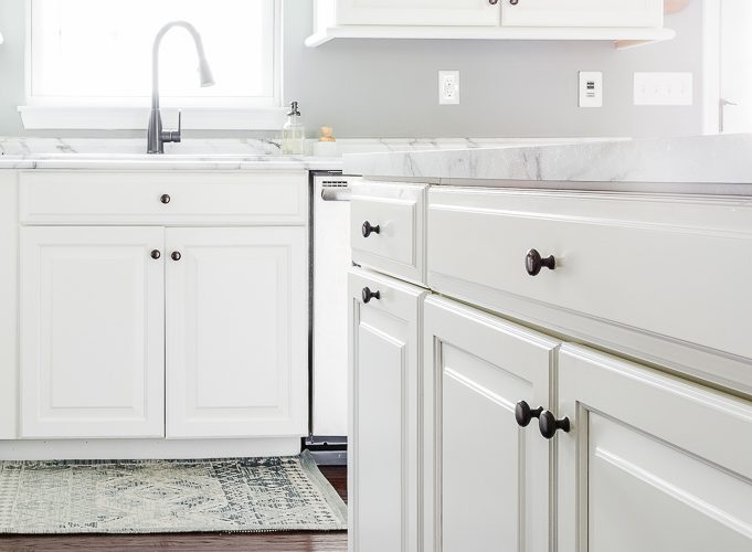 white kitchen cabinets and countertop clean kitchen