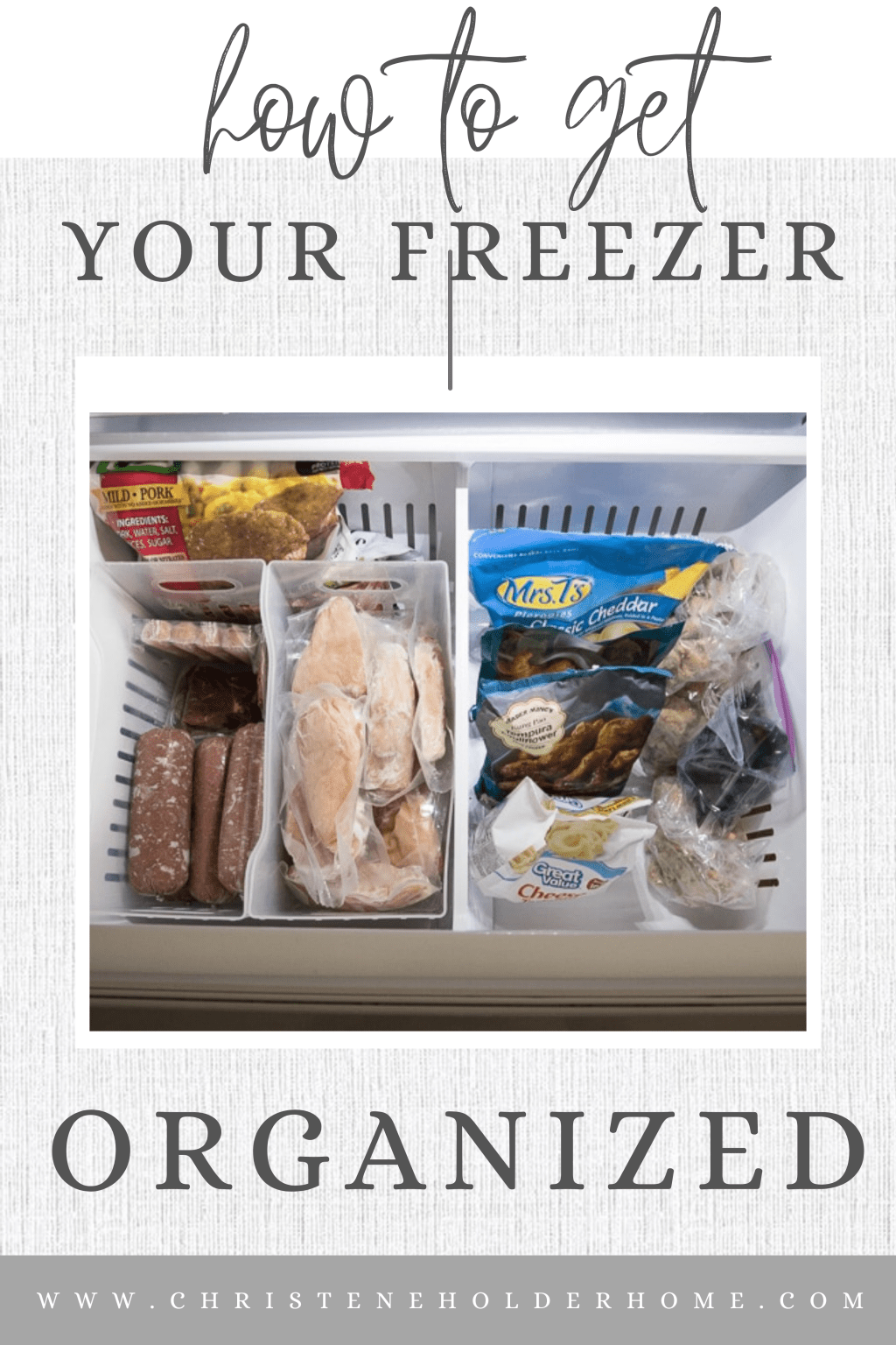 How to Organize a Bottom Freezer Drawer Christene Holder Home