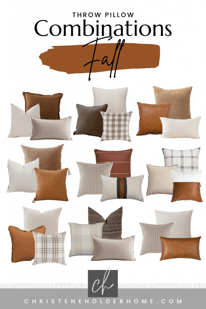 fall throw pillow combinations