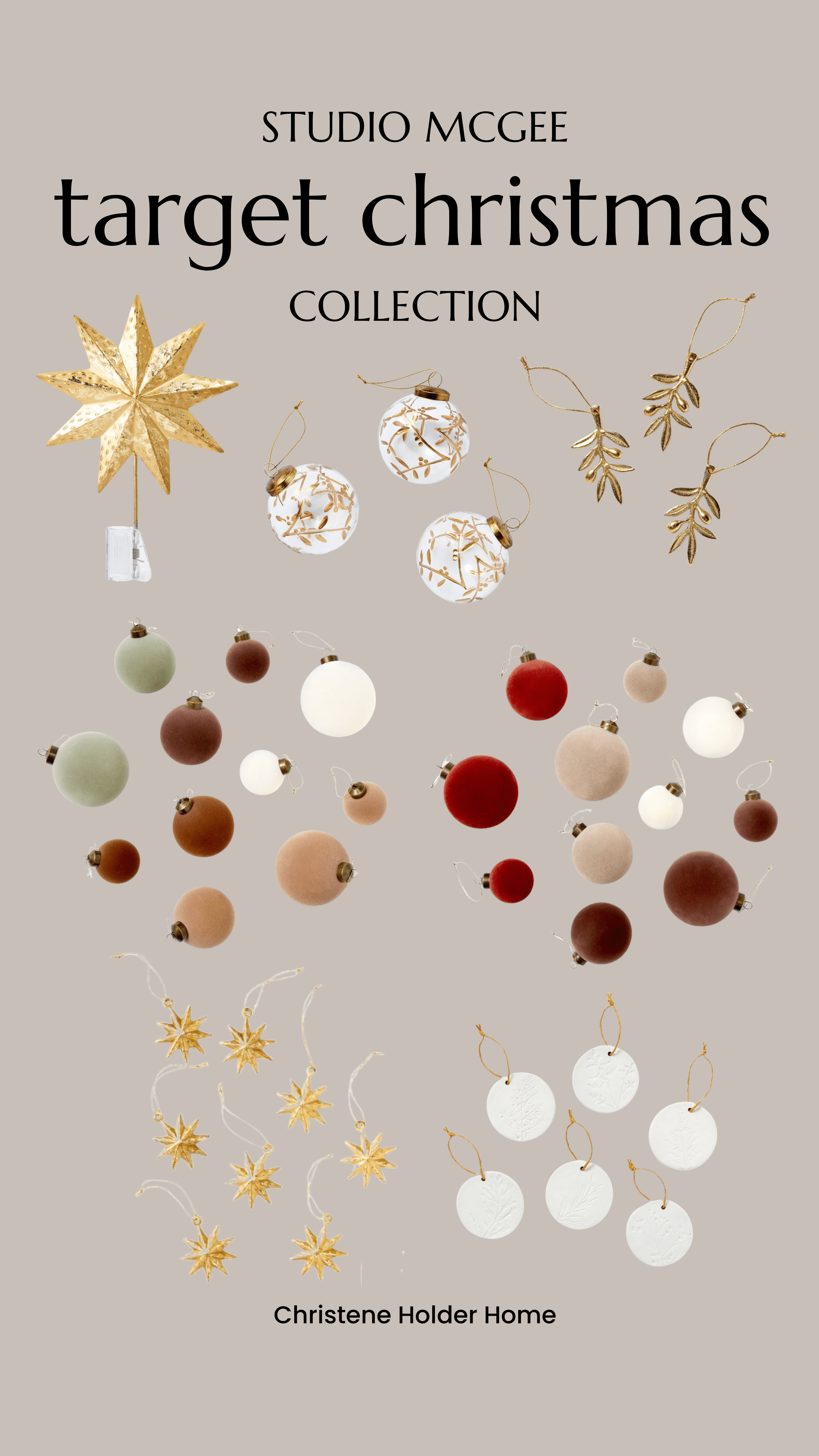 studio mcgee christmas ornaments 2022