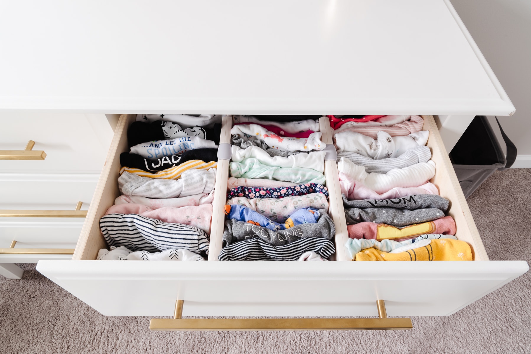 12 Brilliant New Baby Nursery Dresser Organization Ideas and Tips