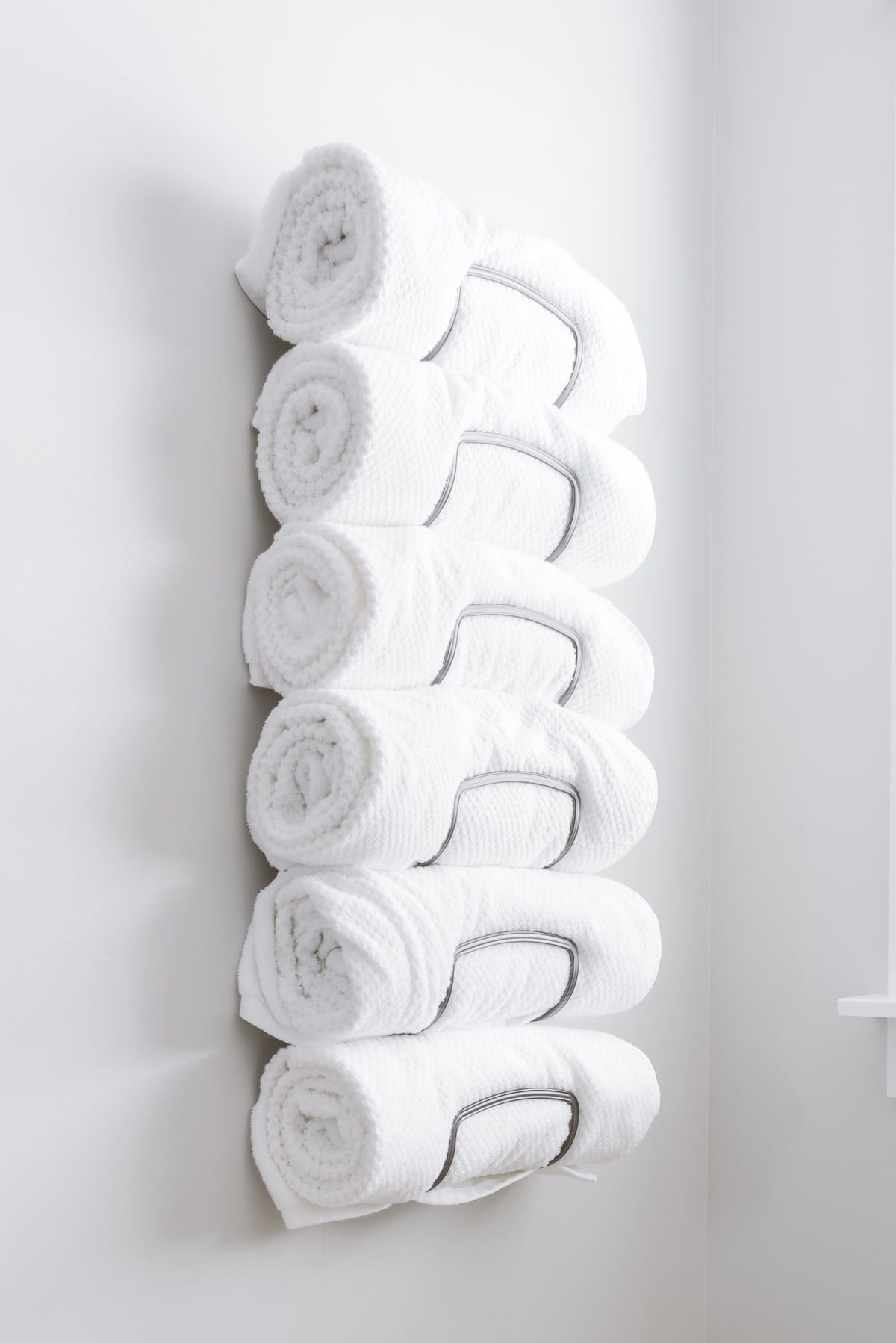 bath towel organizer wall set