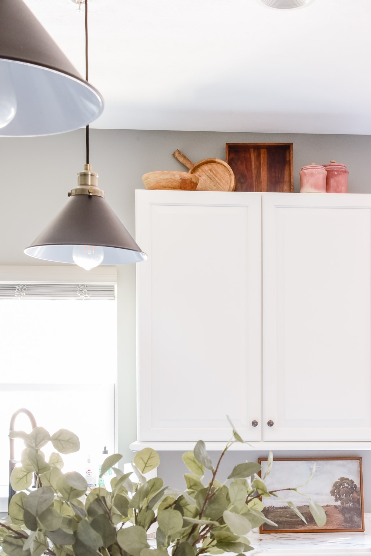 top of kitchen cabinets decor