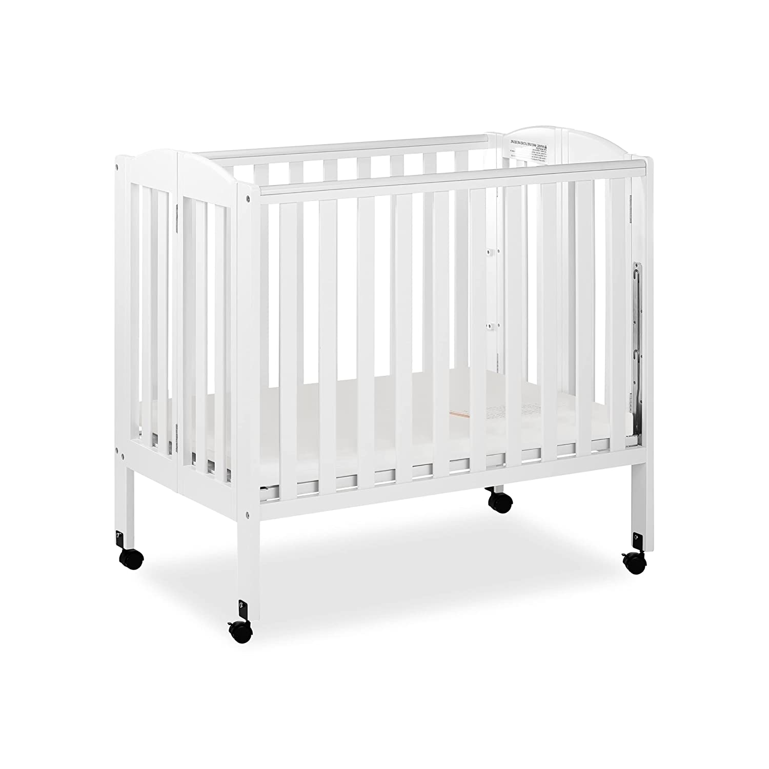 Dream On Me 3-in-1 Portable Folding Stationary Side Crib