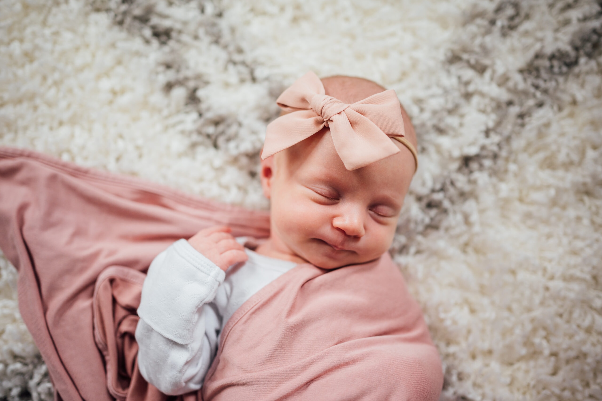 sleepy newborn baby photos