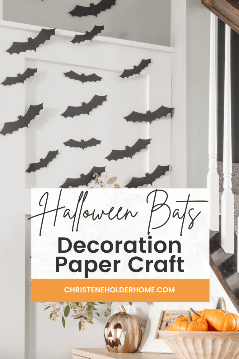 Halloween Bats Decoration Paper Craft: Free Bat Template | Christene ...