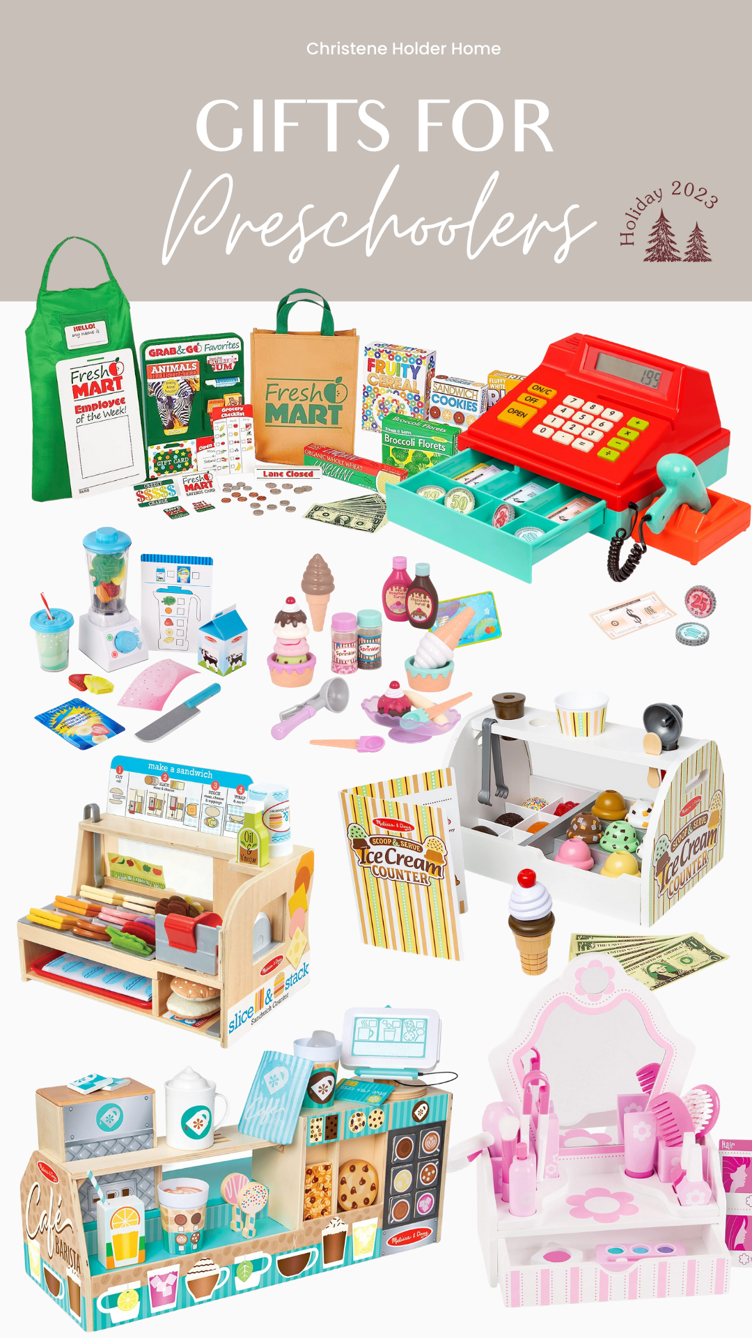 Christmas Gift Ideas for Preschoolers Pretend Play