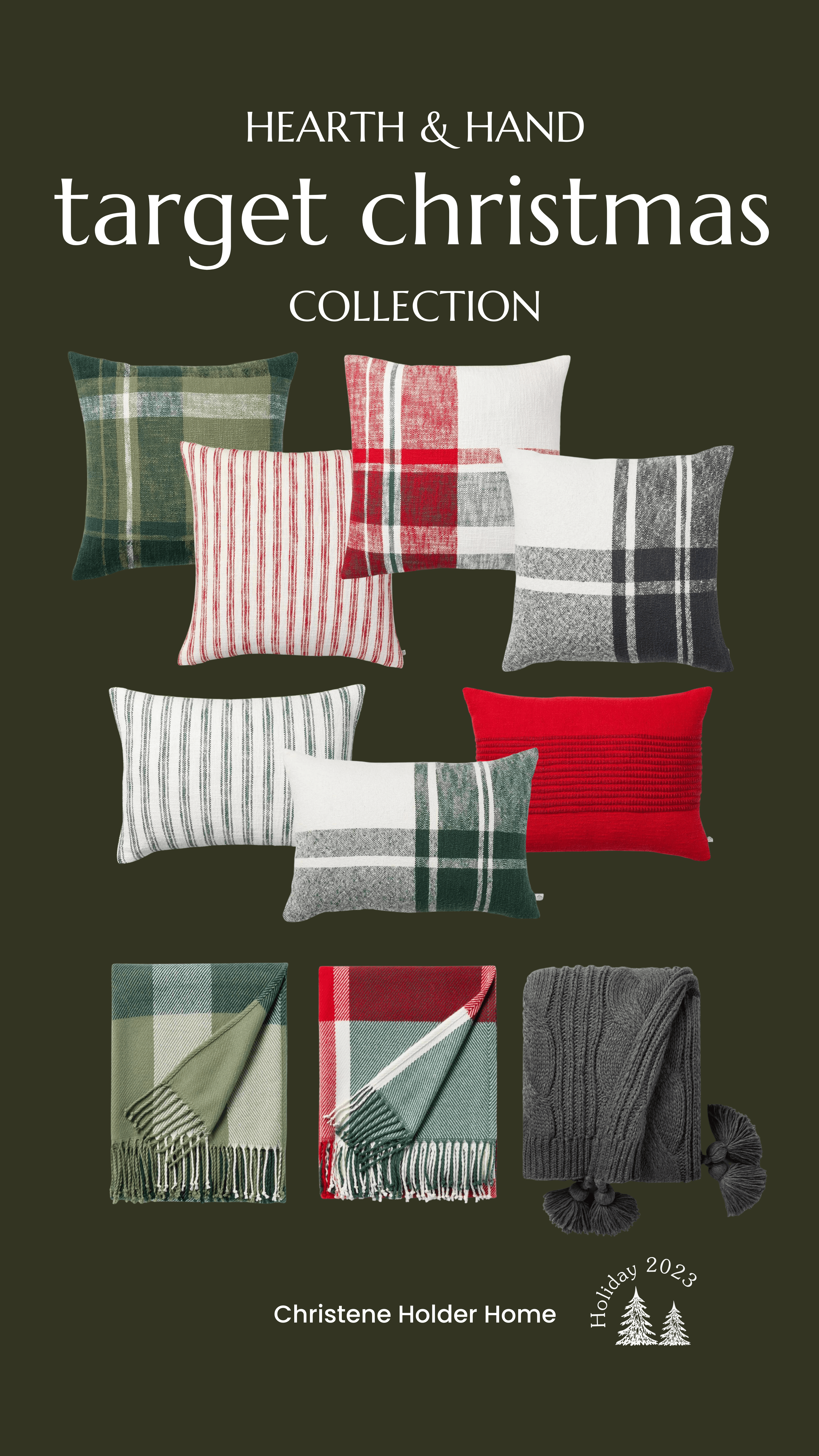 hearth and hand target christmas collection pillows