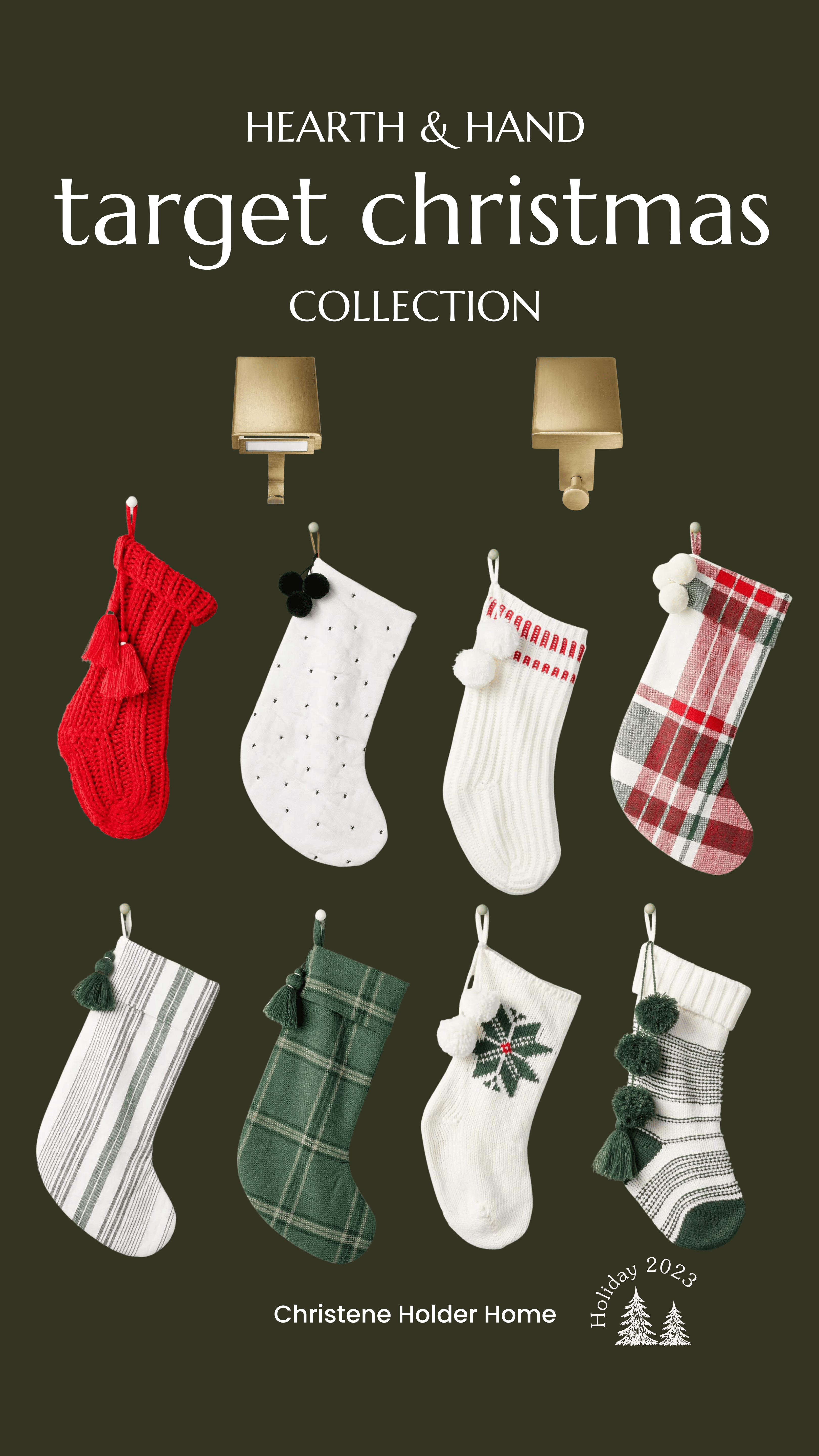 hearth and hand target christmas collection stockings