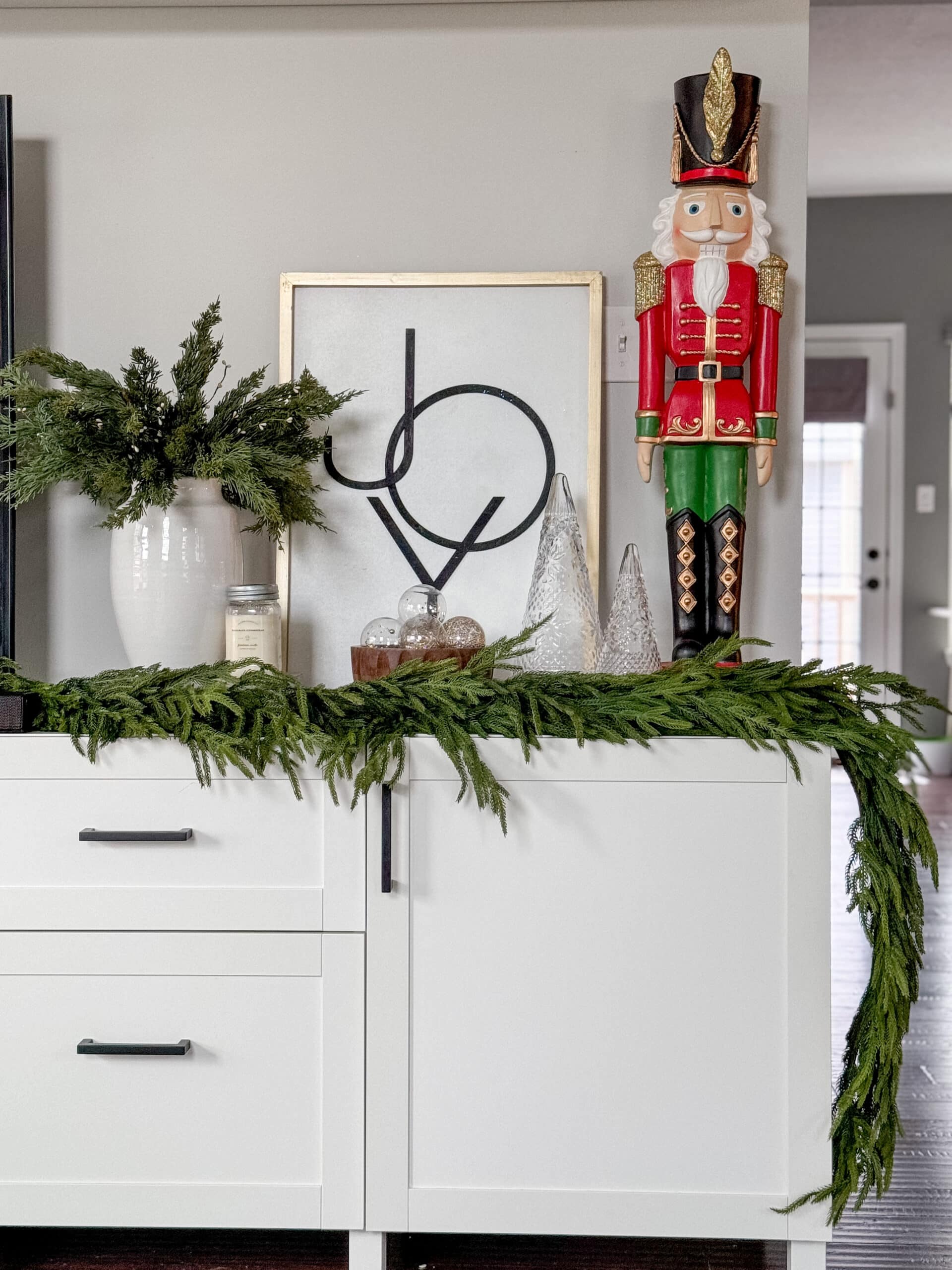 real touch norfolk pine garland