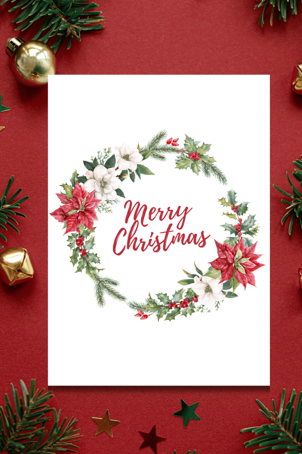 Free Merry Christmas Printable For Your Home | Christene Holder Home
