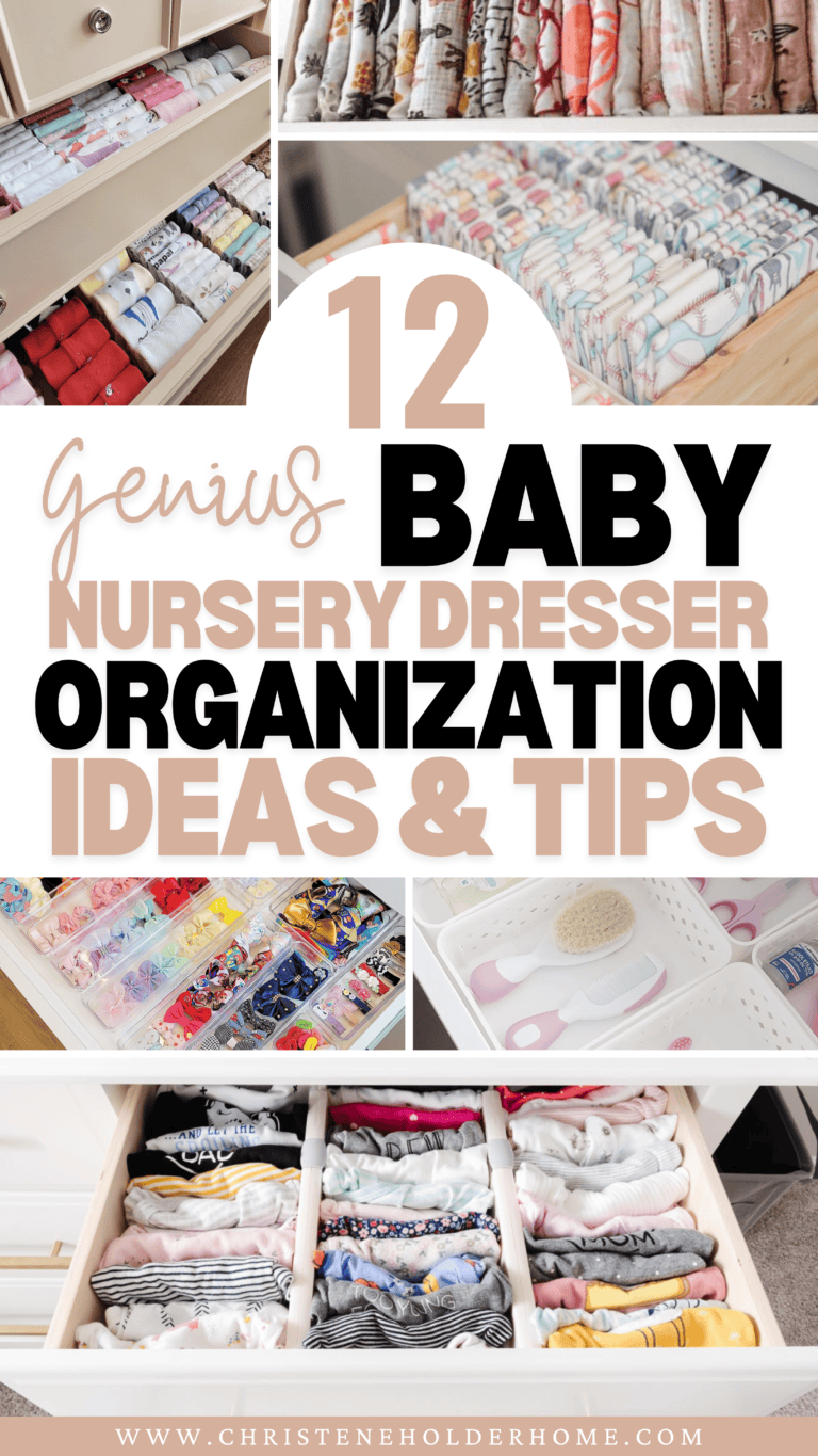 How to Organize a Nursery Dresser: Best Baby Organization | Christene ...