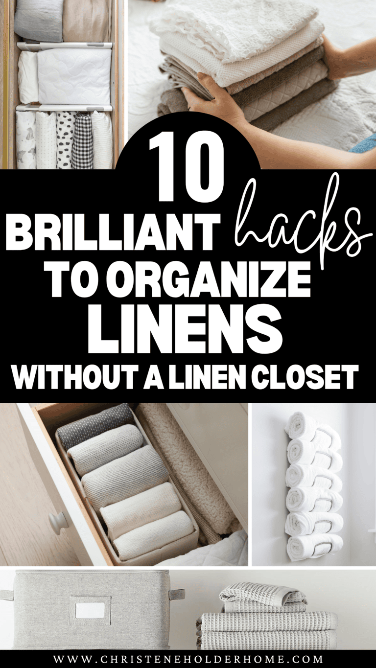 Organizing Table Linens 10 Simple Solutions for Organizing Linens Without a Linen Closet ...