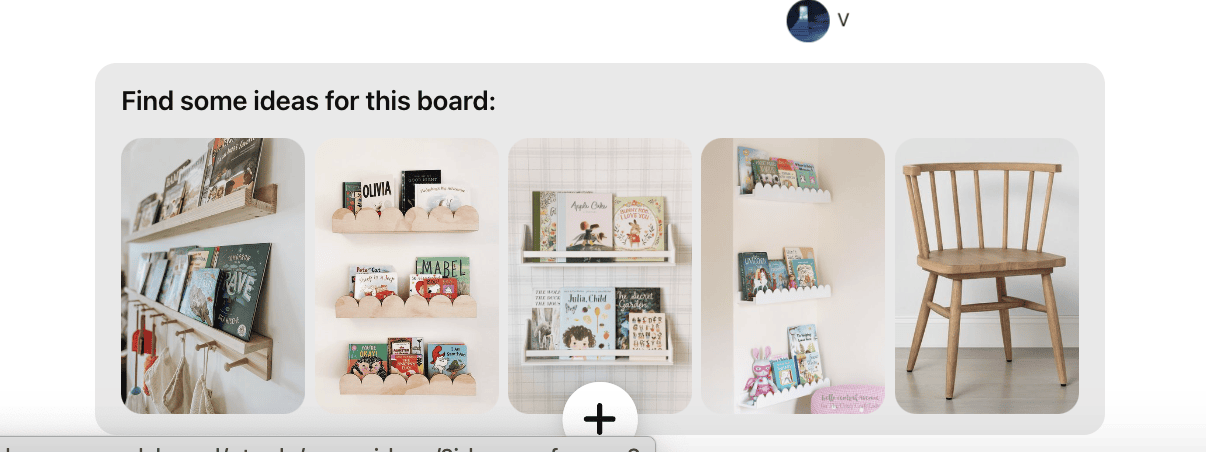 pinning suggested images on pinterest