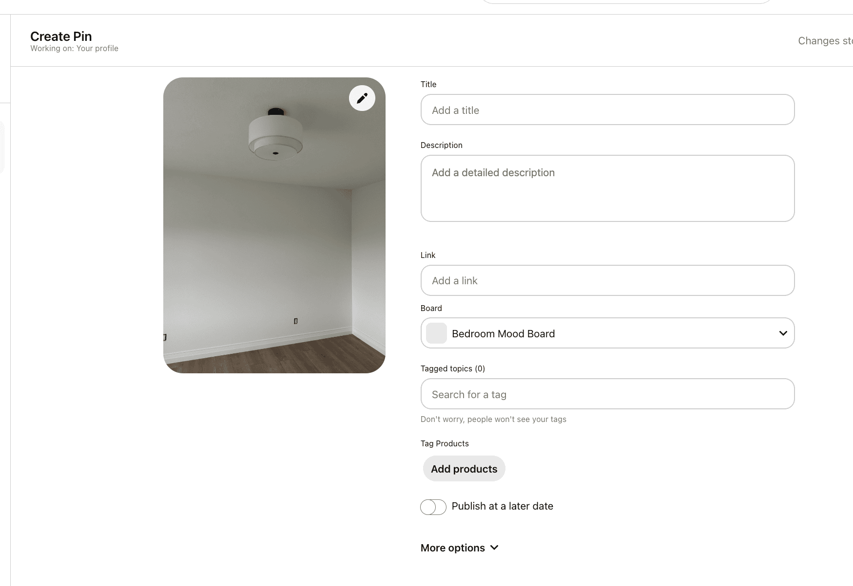 creating your own pins on pinterest