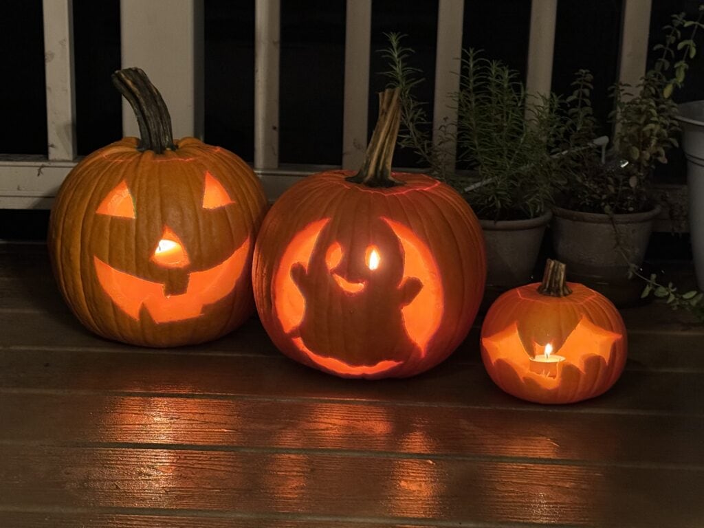 Free Printable Cute Ghost Pumpkin Carving Stencils | Christene Holder Home